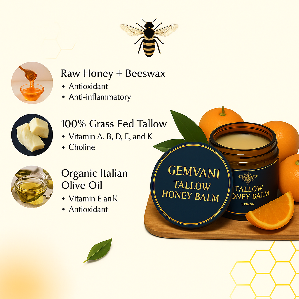 Organic Grass-Fed Beef Tallow Balm