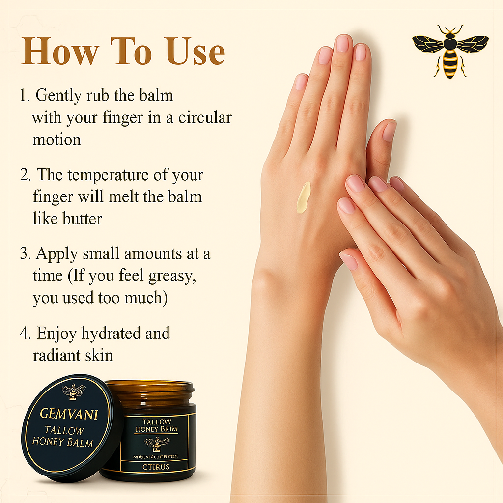 Organic Grass-Fed Beef Tallow Balm